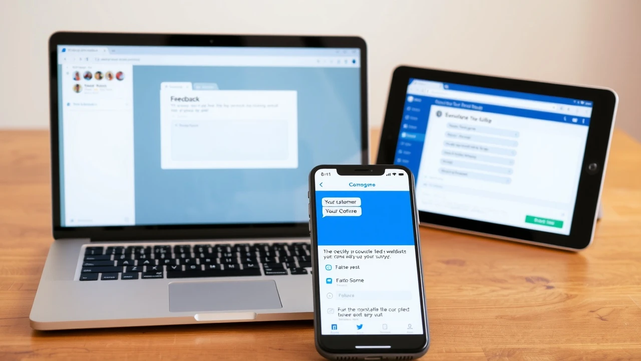 canaux de feedback des clients pour le support client