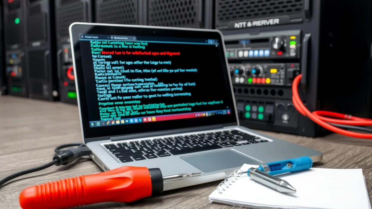 configuration de serveur avec outils de dépannage