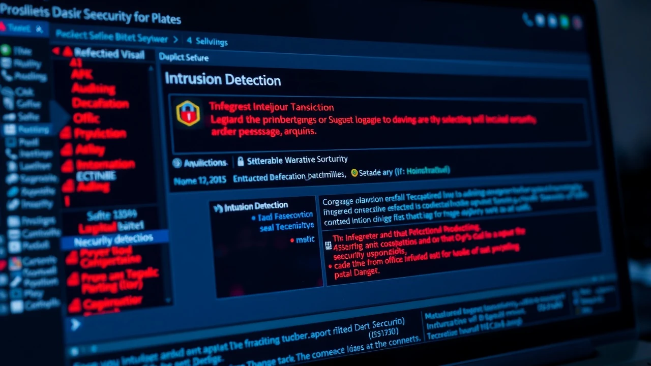 écran d'ordinateur montrant des alertes de détection d'intrusions