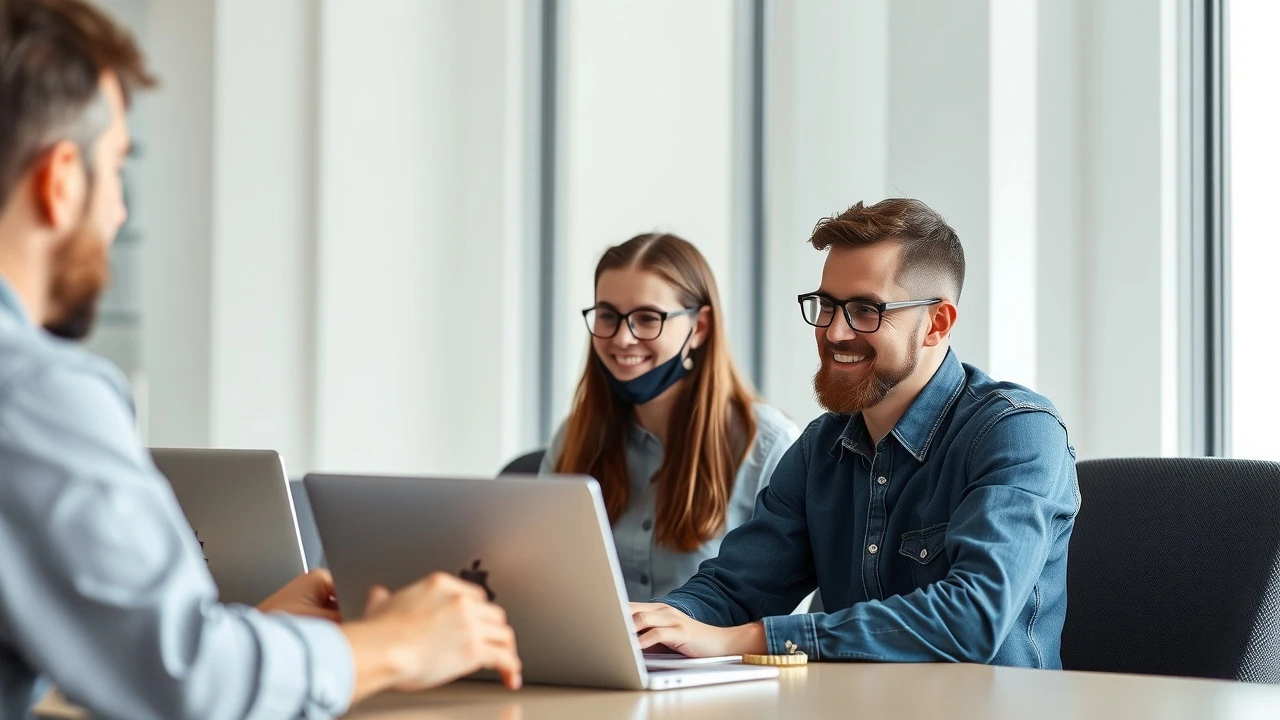 utilisateurs discutant de l'hébergement Laravel