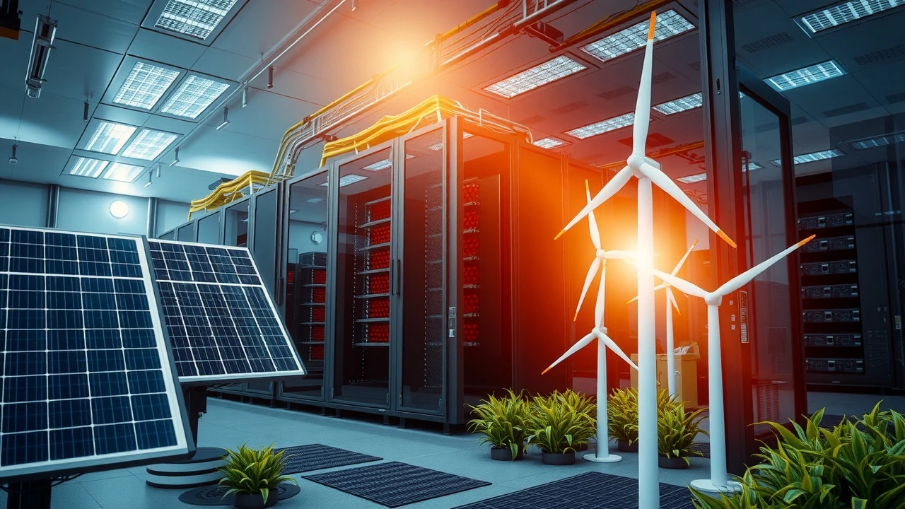serveur ecologique alimenté par energie renouvelable