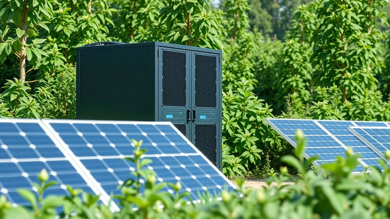serveur informatique dans un environnement écologique