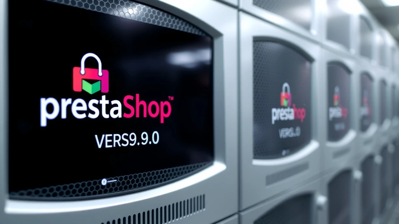 serveur informatique avec PrestaShop version 9.0.0