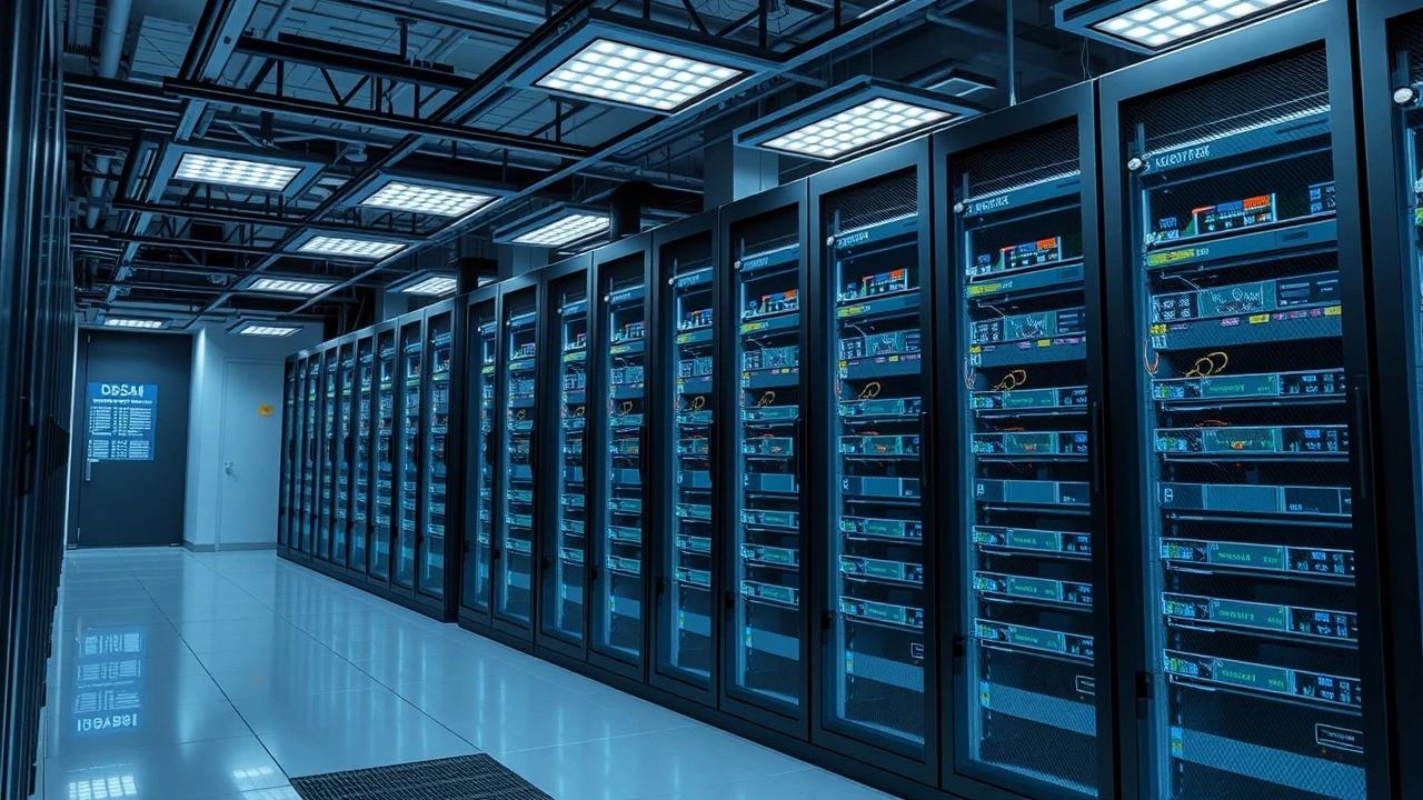 salle de serveurs pour hébergement e-commerce