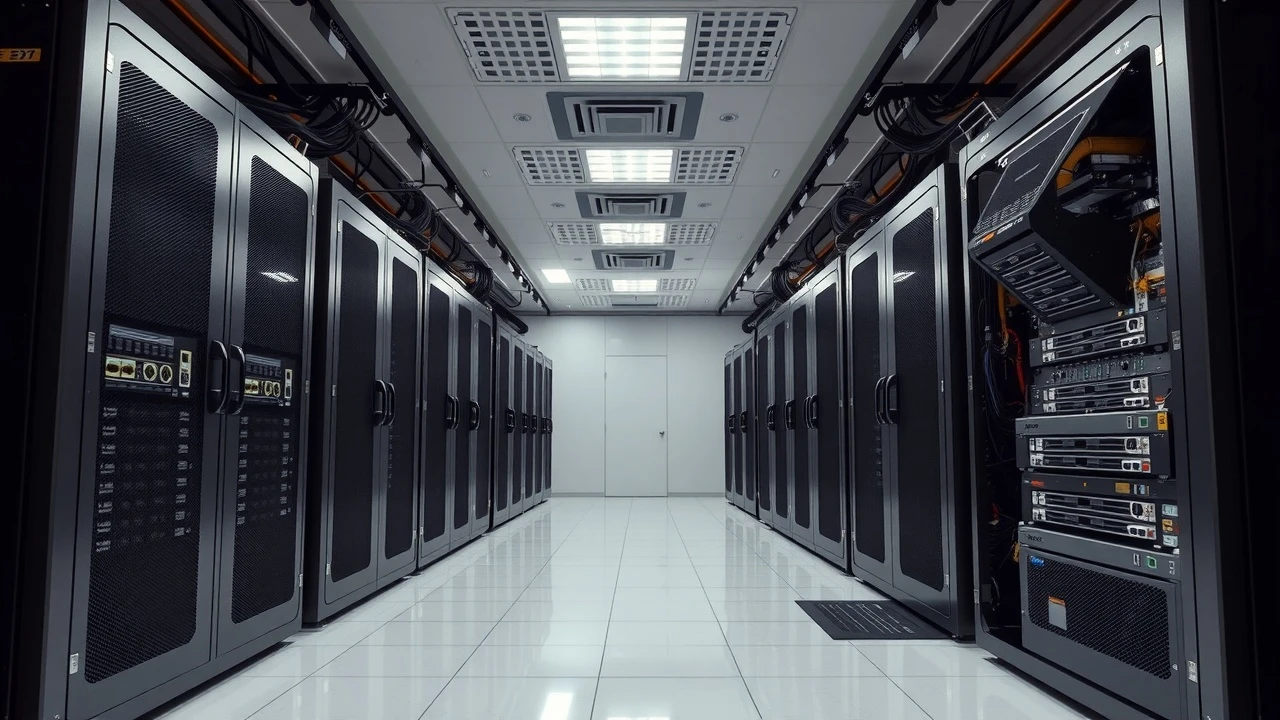 serveurs performants dans une salle serveur moderne