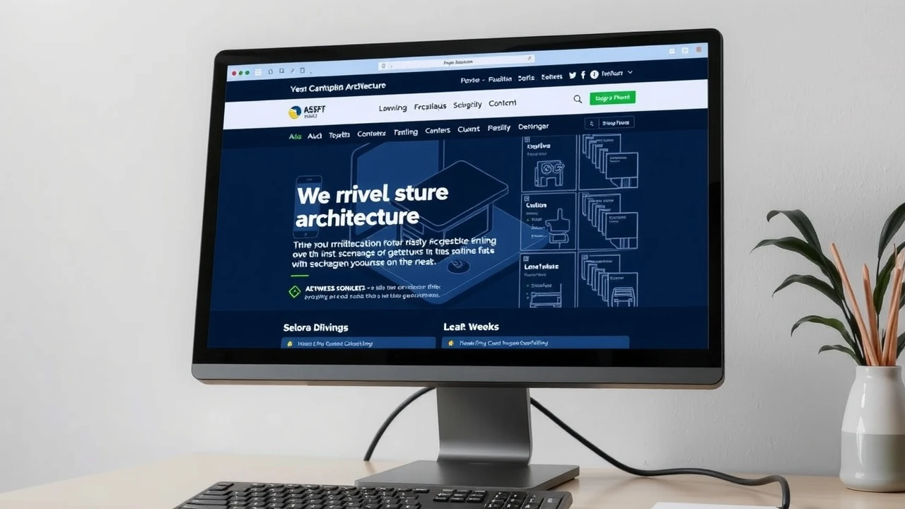 écran d'ordinateur montrant une structure de site optimisée