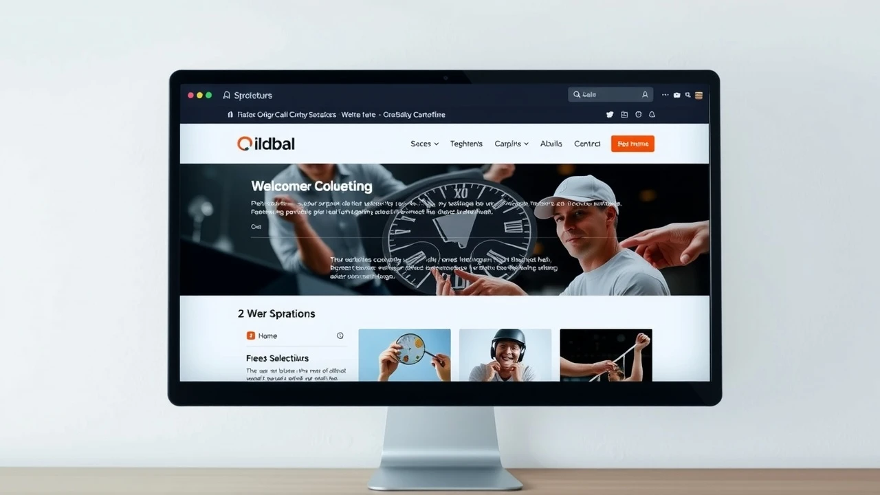 image d'une structure de site web organisée sur écran