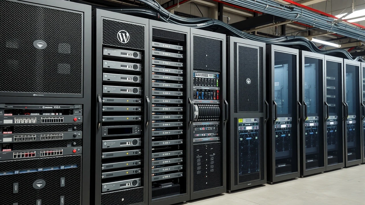 serveurs dhebergement wordpress dans un centre de donnees