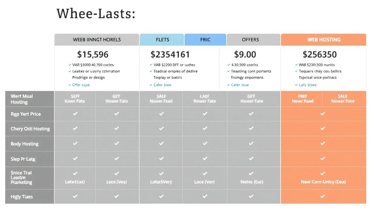 comparaison des prix des services dhebergement web