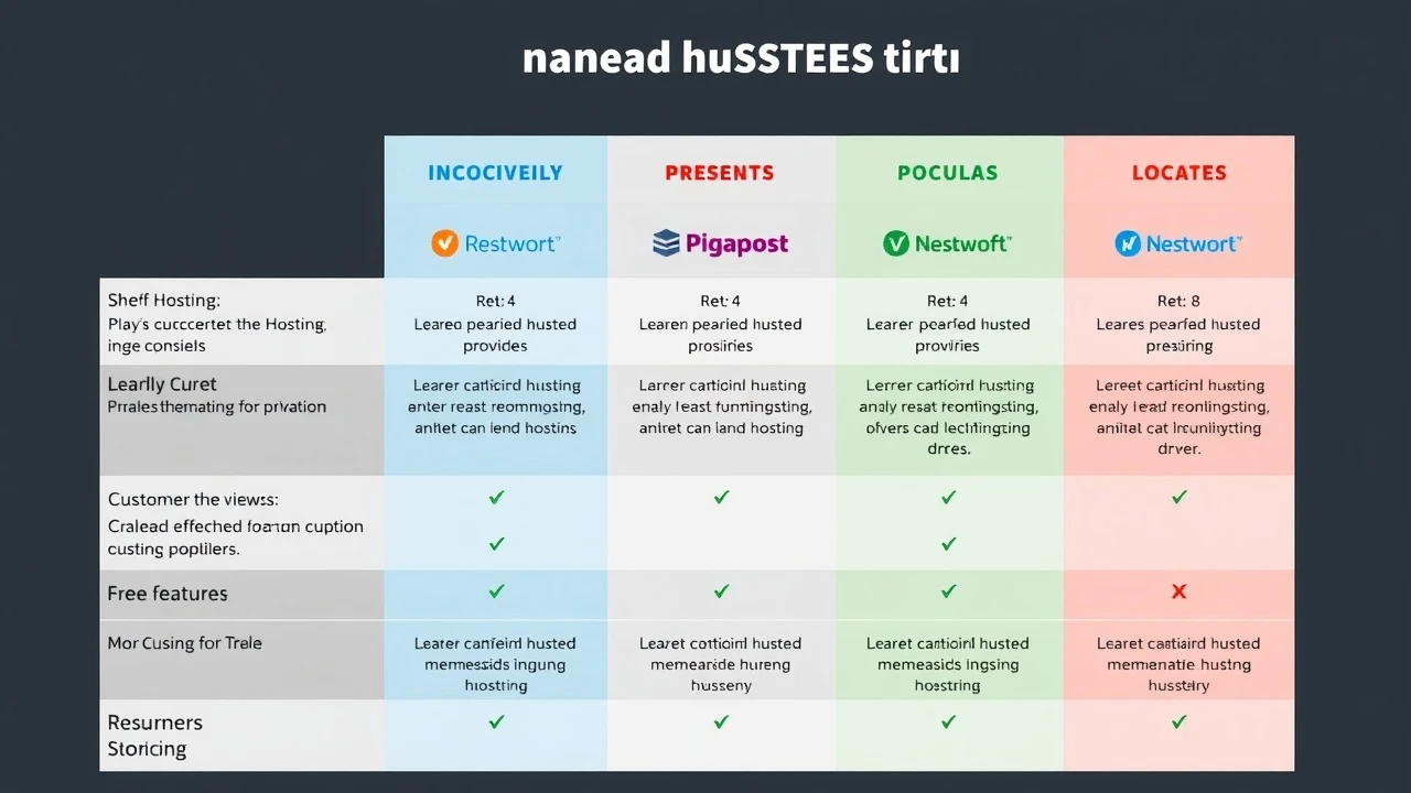 table comparatif des hébergeurs mutualisés populaires