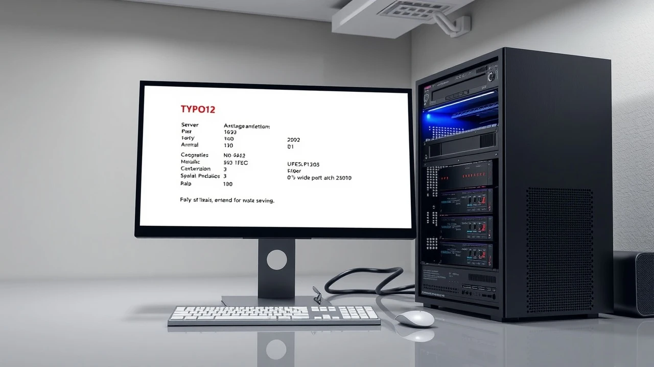 photo d'une configuration de serveur web pour TYPO3 12