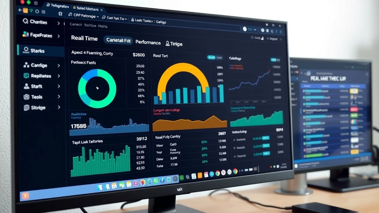 ecran dordinateur montrant des performances de site web