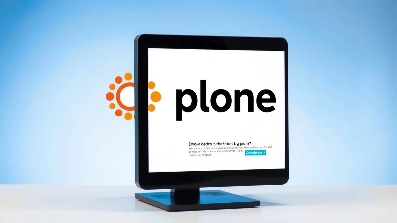 écran dordinateur affichant linterface de téléchargement de Plone