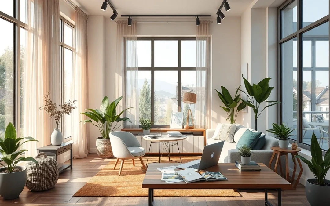Une image illustrant un espace d'hébergement moderne et inspirant pour les professionnels.