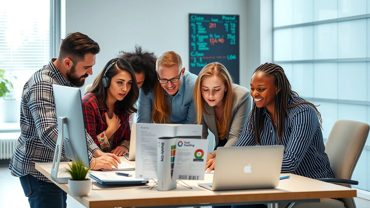 groupe divers de personnes travaillant sur l'hébergement web