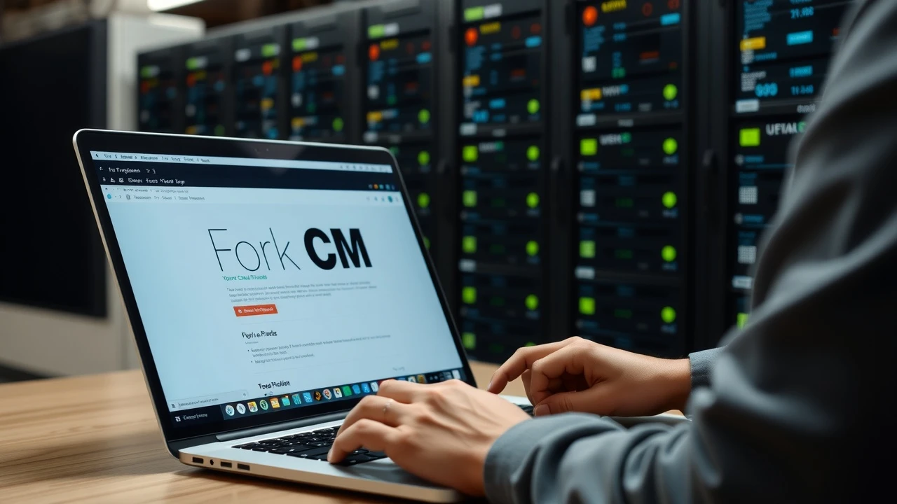 installation de Fork CMS sur un ordinateur portable