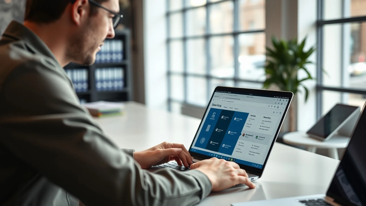 person compare options dhebergement sur ordinateur portable