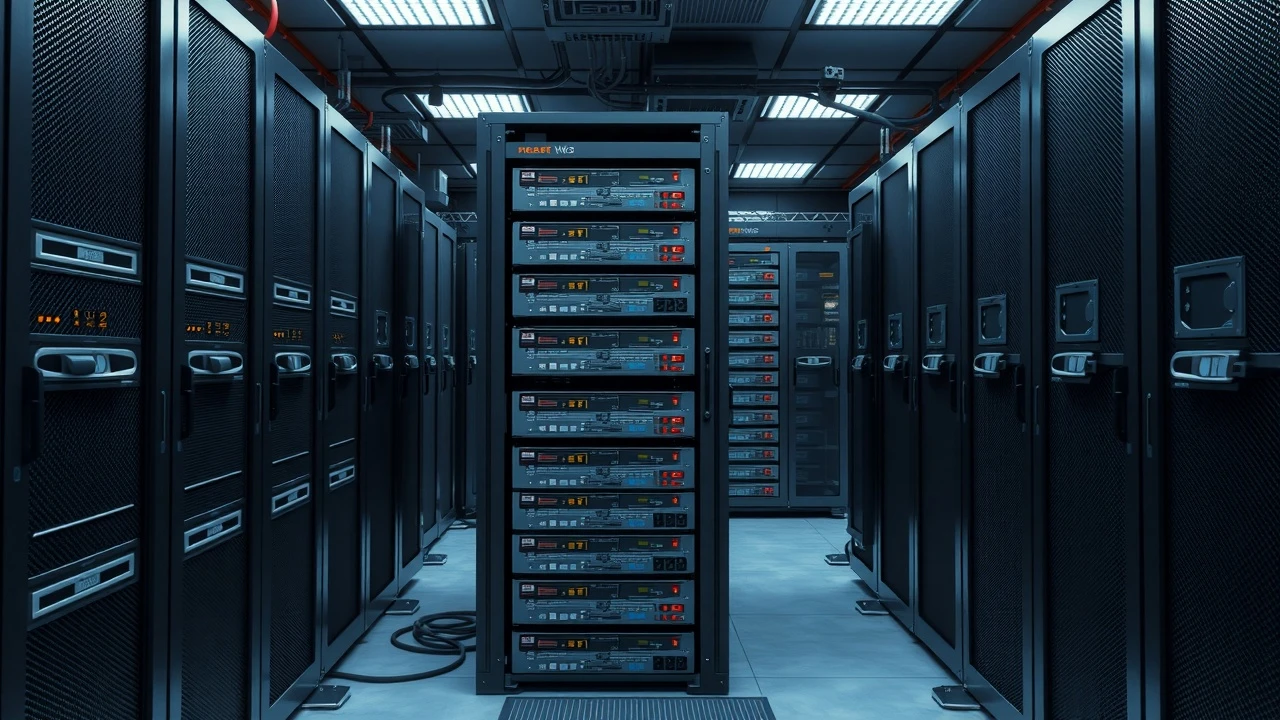 salle de serveurs pour lhebergement web