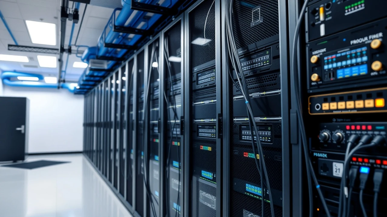 salle de serveurs dhebergement e-commerce moderne
