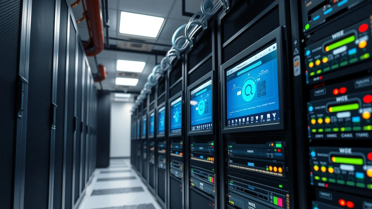 serveur web performant dans un centre de données