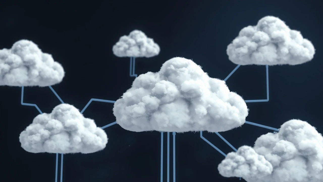 serveurs cloud connectes entre eux