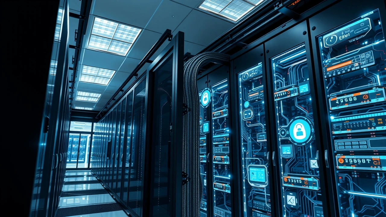 salle de serveurs moderne pour e-commerce avec technologie avancee