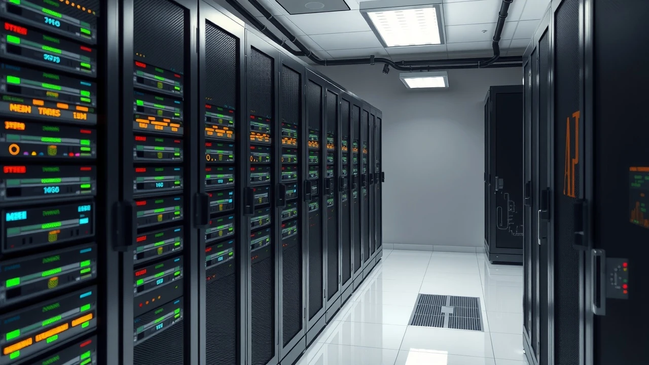 serveurs et matériel informatique avec IA