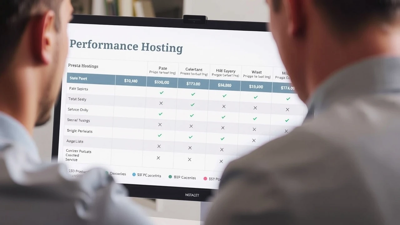 person analysant des performances dhebergeurs Prestashop