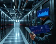 Une illustration d'un centre de données moderne d'hébergement web, mettant en avant l'importance des certifiants pour une performance sécurisée.