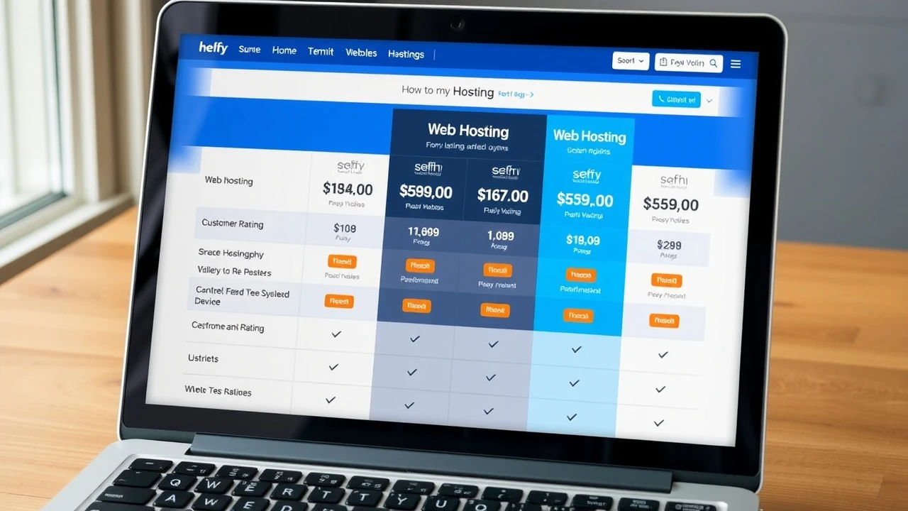 comparison de plans dhebergement web avec prix et evaluations