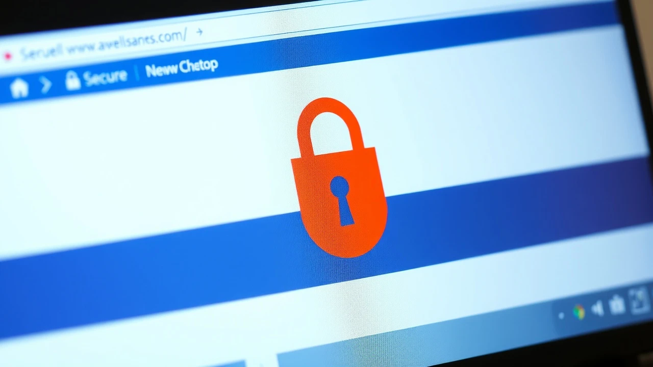 un écran d ordinateur avec un site sécurisé