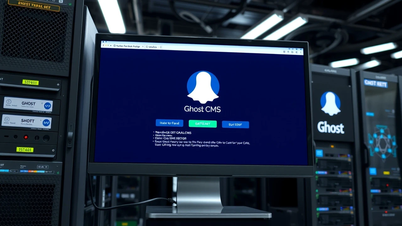 installation de Ghost sur un serveur avec un écran