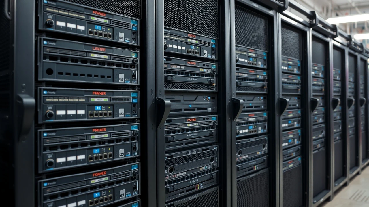 serveur dédié en rack avec plusieurs serveurs