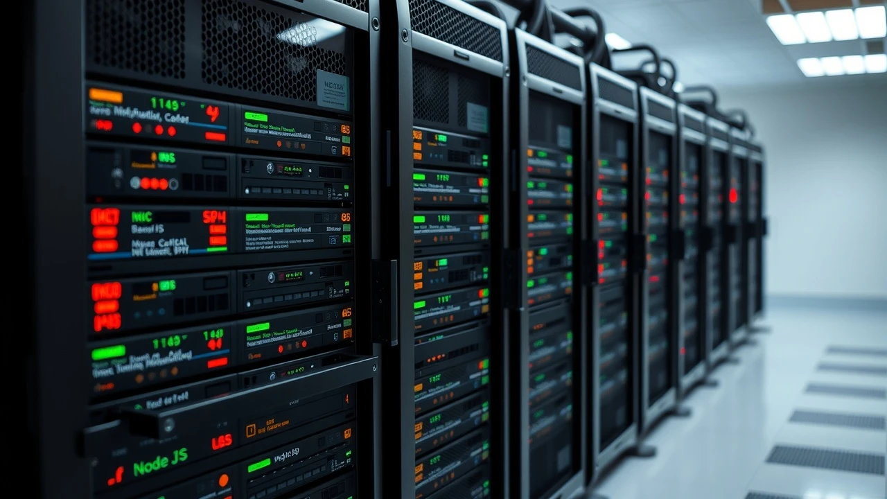 serveur dédié avec applications Node JS en fonctionnement