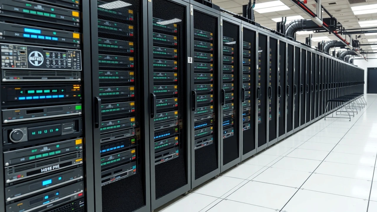 serveurs d'hebergement web dans un centre de données