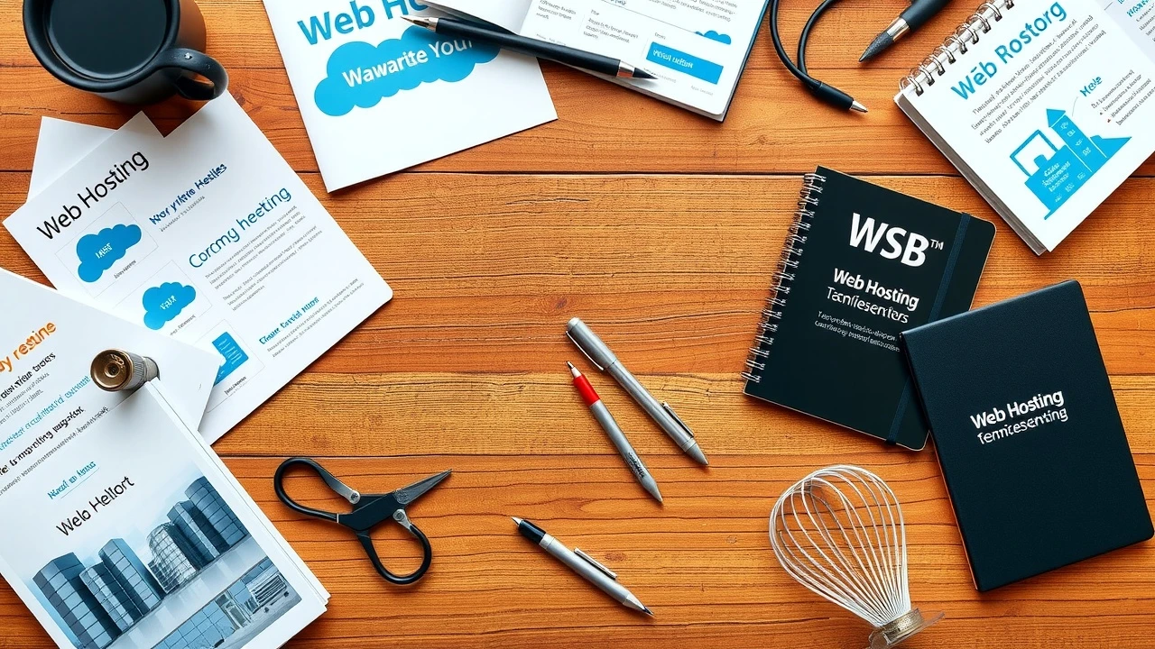collection de brochures de services dhebergement web