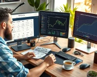 Une image d'un développeur web évaluant la compatibilité de son site avec un nouvel hébergeur sur un ordinateur.