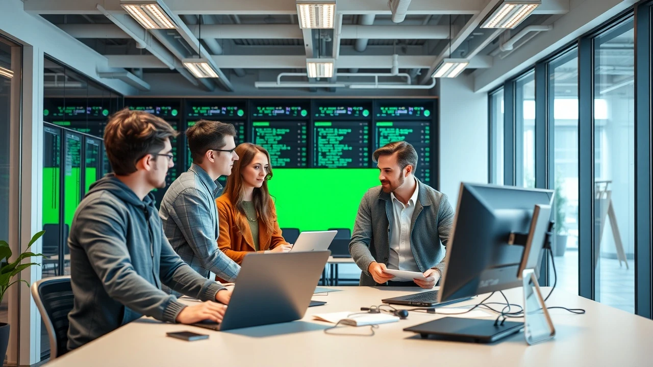 groupe dexperts en hebergement web en discussion