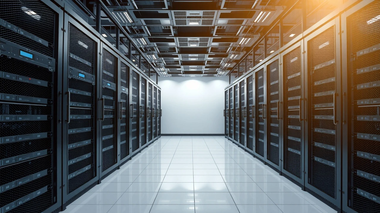 salle de serveurs modernes pour l'hébergement web