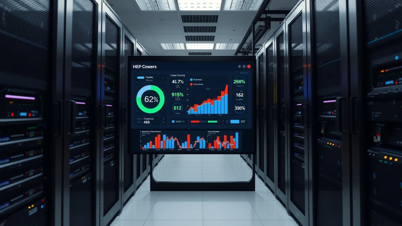 serveur web moderne dans un centre de données