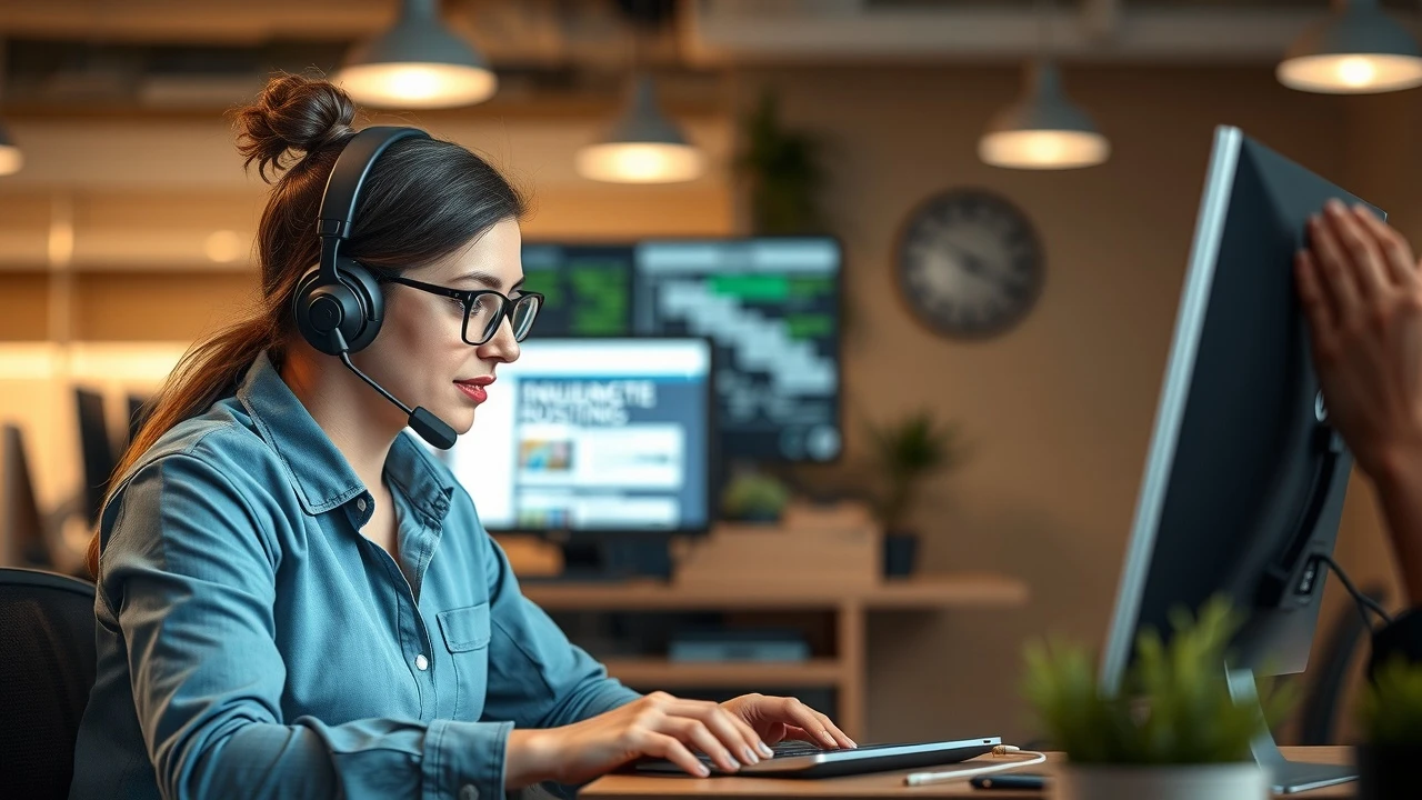 représentant du service client aidant un client en technique